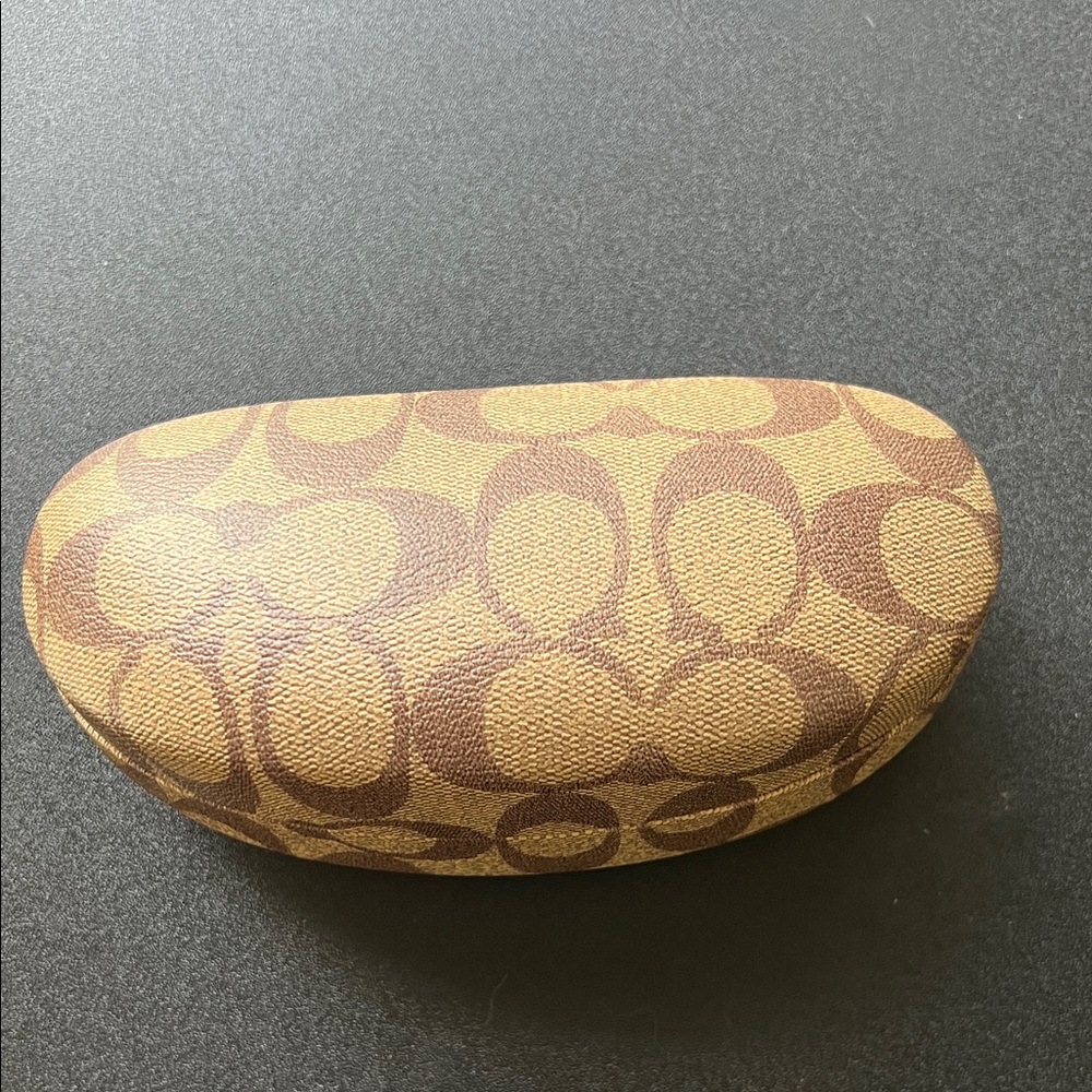Coach Tan and Brown Sunglasses Case OBO
